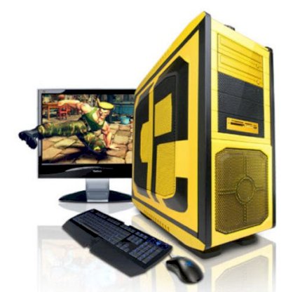 Máy tính Desktop Cyberpowerpc Gamer Xtreme 6000 Yellow with Black Color (Intel Core i7-2600K 3.40GHz, RAM 8GB, HDD 2TB, VGA AMD HD 6950, Windows 7, Không kèm màn hình)