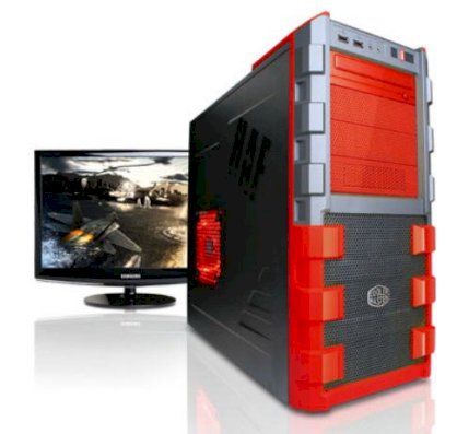 Máy tính Desktop Cyberpowerpc Mega Special IV Red Color (Intel Core i7-960 3.20GHz, RAM 6GB, HDD 1TB, VGA NVIDIA GTX560Ti, PC DOS, Không kèm màn hình)