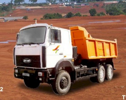 Xe tải ben Veam 651705-282 19000 kg 6x6