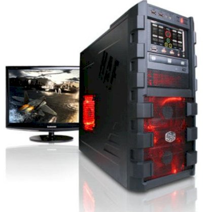 Máy tính Desktop Cyberpowerpc Mega Special II Black Color (AMD Phenom II X4 925 2.80 GHz, RAM 4GB, HDD 1TB, VGA ATI Radeon HD 5670, PC DOS, Không kèm màn hình)