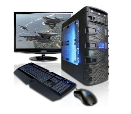 Máy tính Desktop CyberpowerPC LAN Party EVO Xtreme i5-2500K (Intel Core i5-2500K 3.30GHz, RAM 4GB, HDD 1TB, VGA ATI HD 5770, PC DOS, Không kèm màn hình)