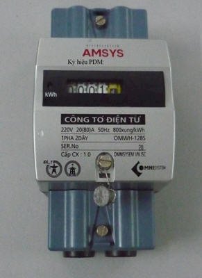 Công tơ điện tử 1 pha AMSYS OMWH-128S