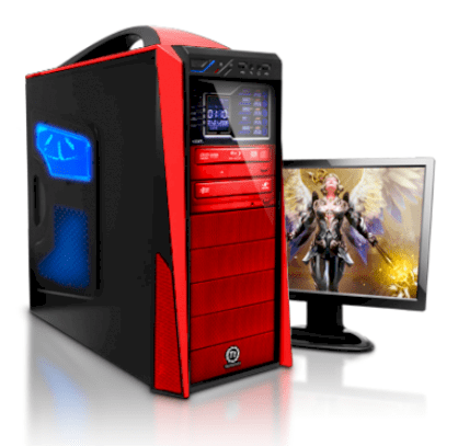 Máy tính Desktop iBuyPower Gamer Mage D355 1090T (AMD Phenom II X6 1090T 3.20GHz, RAM 8GB, HDD 1TB + 40GB SSD, ATI Radeon HD 5670- 1GB, Windows 7, Không kèm màn hình)