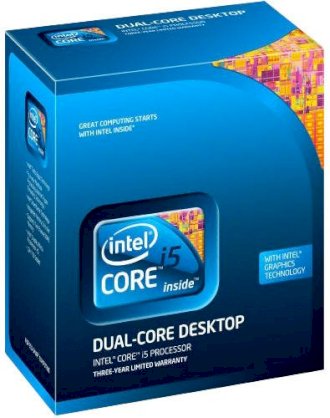 Intel Core i5-650 Clarkdale (3.2GHz, 8MB L3 Cache, 64bits, Bus speed 2.5GT/s, Socket 1156) (Box) 
