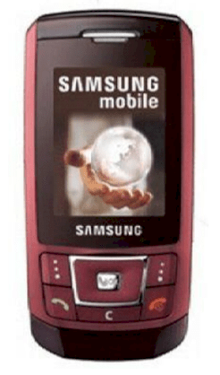 Samsung D900i Red