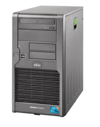 Fujitsu PRIMERGY TX100S2 T100S2SX130IN Tower Server (Intel Xeon X3430 2.40GHz, 4GB DDR3, 2 x 500GB HDD, RAID 0/1, DVDRW, 250 Watts, No OS)