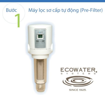 Máy lọc thô sơ cấp tự động Ecowater