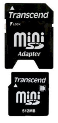 Transcend MiniSD 512MB 45x