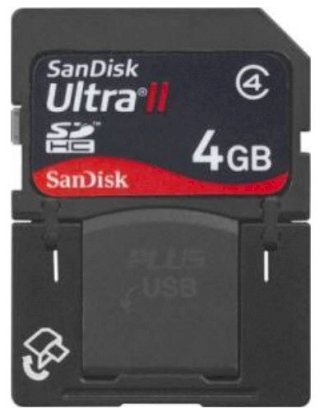 Sandisk SD Plus USB Ultra II 4GB (Class 4) 