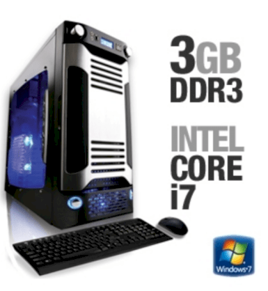 Máy tính Desktop CybertronPC SINN4140 X-Sniper Gaming PC (Intel Core i7 920 2.66GHz, 3GB DDR3, 500GB SATA II HDD, GeForce 9500GT, Windows 7 Home Premium 64-bit, Không kèm màn hình)