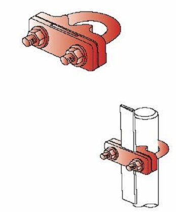 Kẹp U thanh đồng/Nhôm & cọc tiếp đất CVL cho hệ thống nối đất -TCXDVN46