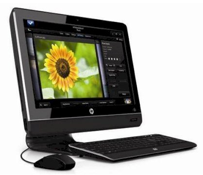 Máy tính Desktop HP Omni 100-5116la Desktop PC (BY987AA) (AMD Athlon II X2 260u 1.8GHz, RAM 4GB, HDD 1TB, VGA AMD Radeon HD 4270, LCD 20inch, Windows 7 Home Basic)