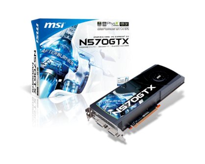 MSI N570GTX-M2D12D5 (GeForce GTX 570, GDDR5 1280MB, 320 bits, PCI Express x16 2.0)