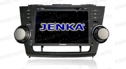 Đầu đĩa có màn hình DVD Jenka DVX-8037G HD GPS xe Toyota Highlander