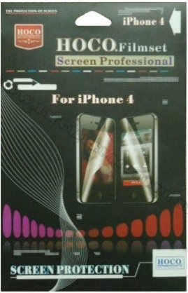 Miếng dán bảo vệ màn hình iPhone 4 Hoco 2 mặt mờ (chống vân tay)