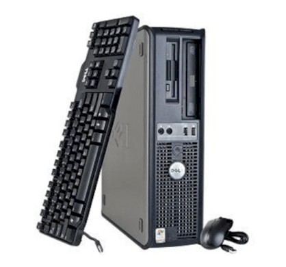 Máy tính Desktop Dell optiplex GX 755 (Intel Pentium Dual Core E5400 2.7 Ghz, RAM 1GB, HDD 320GB, VGA Intel GMA X3100, Win XP Home, Không kèm màn hình)