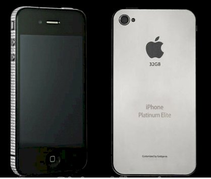 Goldstriker Apple iPhone 4 Platinum Elite Customised by Gold genie Diamond