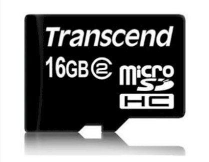 TRANSCEND microSDHC 16GB (Class 2)