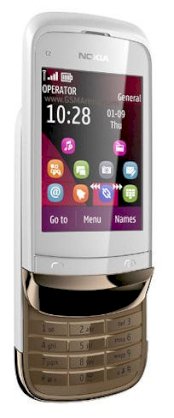 Nokia C2-02 (Nokia C2-02 Touch and Type) Golden White