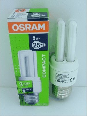 Bóng compact ánh sáng trắng OSRAM Star-5W