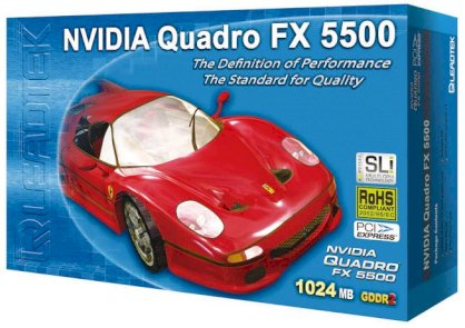 Leadtek NVIDIA Quadro FX 5500 (NVIDIA Quadro FX 5500, 1024MB, 256-bit GDDR3 PCI Express x16)