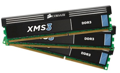 Corsair XMS3 (CMX12GX3M3A2000C9) - DDR3 - 12GB (3 x 4GB) - bus 1333MHz - PC3 10600 kit
