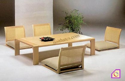 Bộ bàn ghế ăn kiểu Nhật BGA11