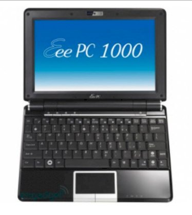 ASUS Eee PC 1000H (BK028X) Netbook (Intel Atom N270 1.6MHz, 1GB RAM, 80GB SSD HDD, VGA Intel GMA 950, 10 inch, Windows XP Home)