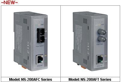 Modul NS-200AF Series, Industrial 10/100 Base-T to 100 Base-FX Media Converter