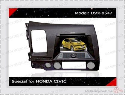 Đầu đĩa có màn hình DVD JENKA DVX-8547 Car Multimedia Special Cho xe HONDA CIVIC