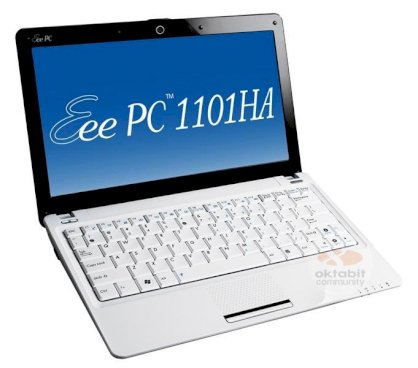 Asus Eee PC 1101HA Netbook White (Intel Atom Z520 1.33GHz, 1GB RAM, 160GB HDD, VGA Intel GMA 500, 11.6 inch, Windows XP Home) 