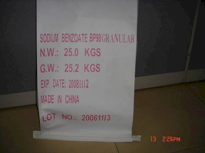 Sodium Benzoate Sung BP98 (25kg)