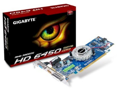 Gigabyte GV-R645D3-512I (AMD Radeon HD 6450, GDDR3 512MB, 64 bit, PCI-E 2.1)