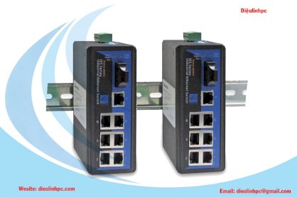 Switch Công Nghiệp 3ONEDATA 1 Cổng Quang + 7 Cổng Fast Ethernet 