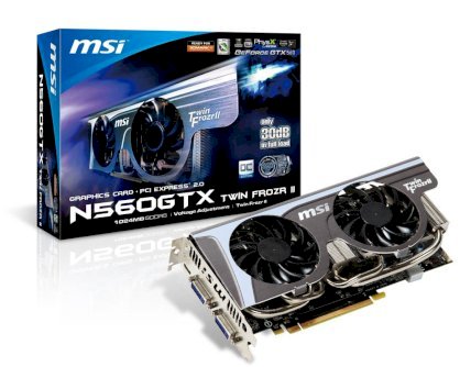 MSI N560GTX Twin Frozr II/OC (GeForce GTX 560, GDDR5 1GB, 256bits, PCI-E 2.0)