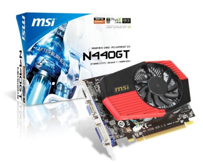 MSI N440GT-MD512D5 (GeForce GT 440, GDDR5 512MB, 128 bits, PCI-E 2.0)