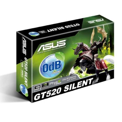 ASUS ENGT520 SILENT/DI/1GD3(LP) (NVIDIA GeForce GT 520, GDDR3 1GB, 64 bits, PCI-E 2.0)
