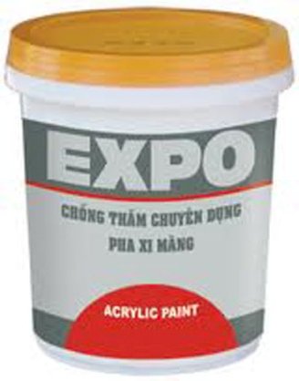 Sơn chống thấm chuyên dụng pha xi măng Expo Acrylic Paint 16L