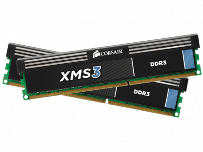 Corsair XMS3 (CMX8GX3M2A1333C9) - DDR3 8GB (2x4GB) - Bus 1333Mhz - PC3-10600