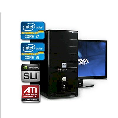 Máy tính Desktop Avadirect Desktop PC DTS-CI5-SLICFD3XTP1155 (Intel Core i7-2600 3.4GHz, RAM 4GB, HDD 1TB, GeForce GTX 550, Không kèm màn hình)