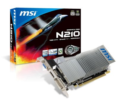 MSI N210-MD1GD3H/LP (NVIDIA GeForce GT 210, GDDR3 1024MB, 64 bit, PCI-E 2.0)