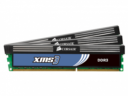 Corsair XMS3 (CMX6GX3M3C1600C7) - DDR3 6GB (3x2GB) - Bus 1600Mhz - PC3-12800