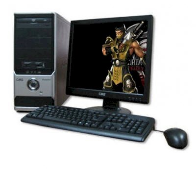Máy tính Desktop CMS Scorpion S657-122 (Intel Pentium Dual Core E5700, 3.0GHz, 2MB Cache L2, RAM 1G, HDD 320GB, VGA Intel GMA X4500, LCD Samsung 18.5 inch, PC-DOS)