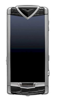 Vertu Constellation Polished Stainless Steel Model with Sapphire Screen and Black Alligator Skin