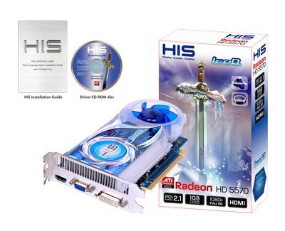 HIS HD 5570 iceQ H557Q1G (ATI Radeon HD 5570, GDDR3 1024MB, 128-bit, PCI-E 2.1)