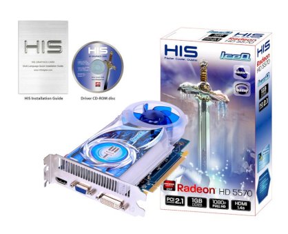HIS HD 5570 iceQ H557QC1G (ATI Radeon HD 5570, GDDR3 1024MB, 128-bit, PCI-E 2.1)