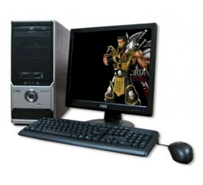 Máy tính Desktop CMS Scorpion S657-120 (Intel Core 2 Duo E7500, 2.93GHz, 3MB Cache L2, RAM 2GB, HDD 320GB, VGA Radeon ATI 512MB, LCD Samsung 18.5 inch, PC-DOS)