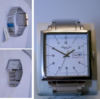 Đồng hồ đeo tay Kenneth Cole All Stailess Steel squared face