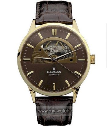 Đồng hồ đeo tay Edox Les Vauberts Open Heart Automatic 85006.37R.BRIR 