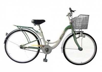 Xe đạp Hitasa 660 Sườn Lượn ( Trắng xanh lá )